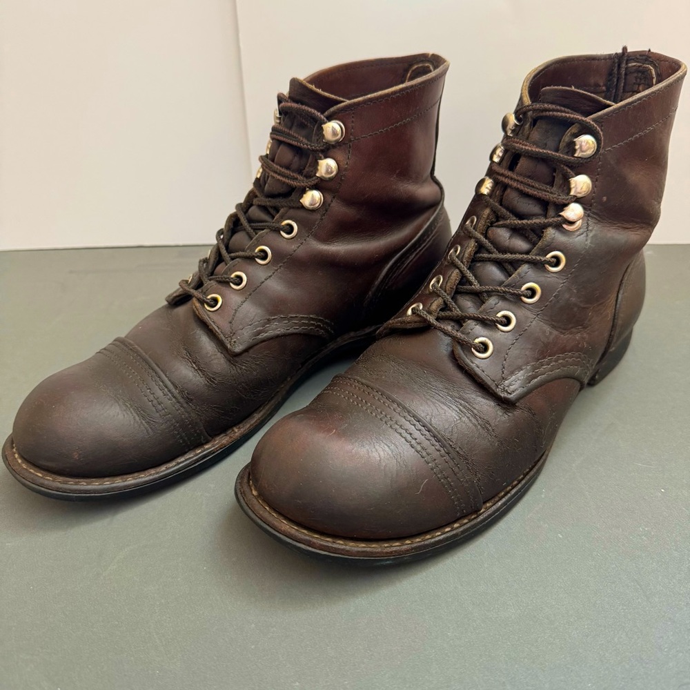 Sold - Red Wing Iron Ranger 8111 Amber Harness Leather 6" sz 8.5D